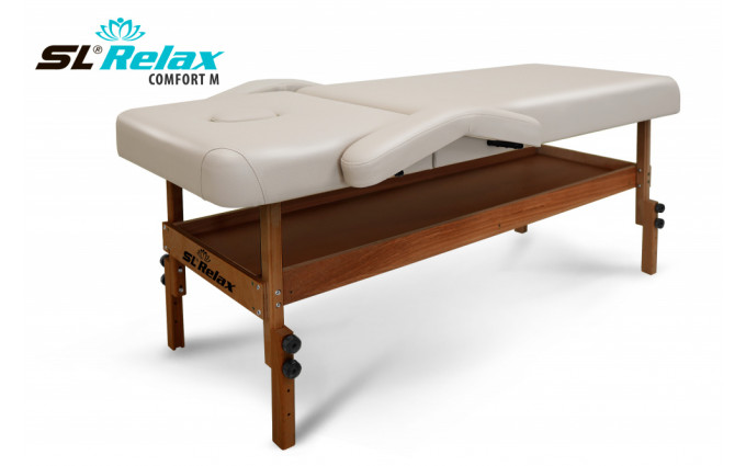 Массажный стол Relax Comfort-М бежевая кожа (№6)